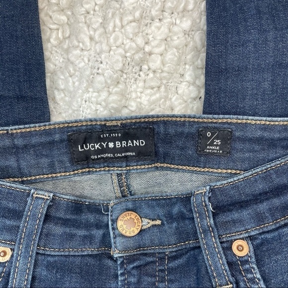 LUCKY Brand Brigette Ankle Skinny Blue Jeans 25 - Picture 3 of 7